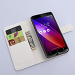  Book wallet-case plus Asus ZenFone 2 ZE550ML white