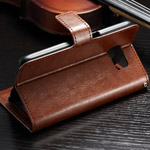  Book wallet-case plus Samsung G9350 Galaxy S7 Edge brown