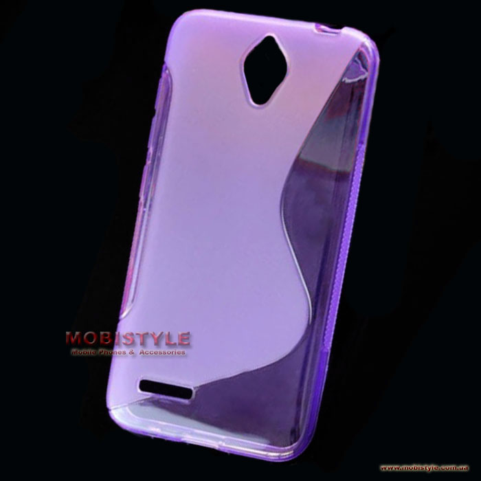  Silicone Alcatel 6016D purple style