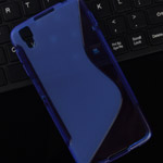  Silicone Alcatel 6055K OneTouch Idol 4 blue style
