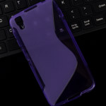  Silicone Alcatel 6055K OneTouch Idol 4 purple style