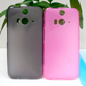  Silicone HTC Butterfly 2 pudding grey