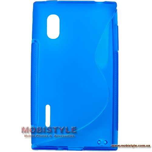 Silicone LG E610 blue style