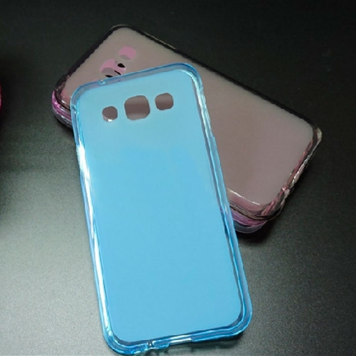  Silicone Samsung E500 Galaxy E5 pudding blue