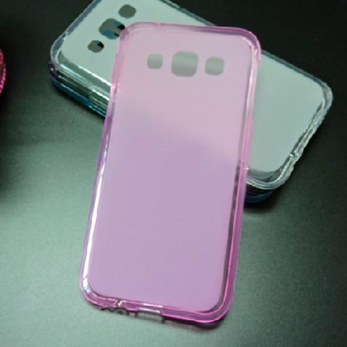  Silicone Samsung E500 Galaxy E5 pudding pink