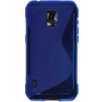  Silicone Samsung G870 Galaxy S5 Active style blue