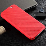  Book Dot case HTC One E8 red