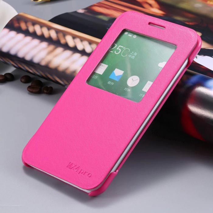  Book Fashion case Meizu MX4 Pro pink window