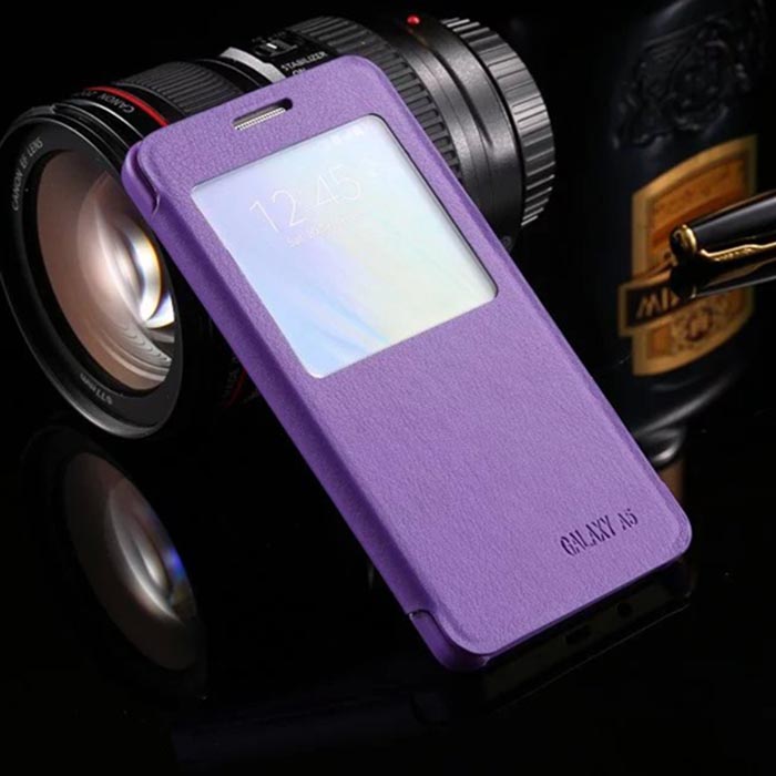  Book Fashion case Samsung Galaxy A5 A5000 violet window