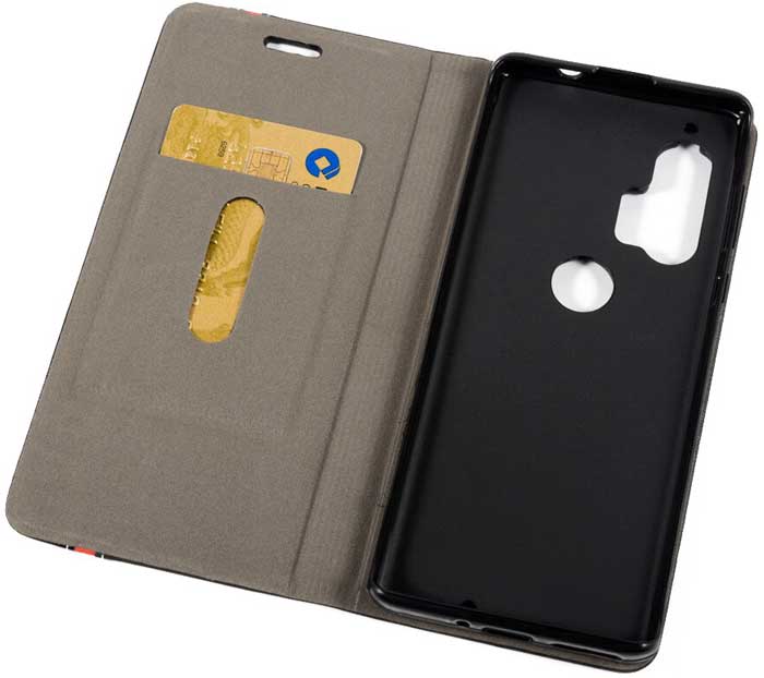  01  Book Line case Motorola Edge Plus