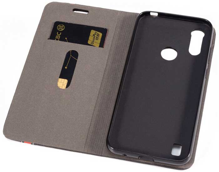  01  Book Line case Motorola Moto E6i