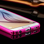  Aluminum bumper Samsung Galaxy S6 pink