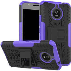  Heavy Duty Case Motorola Moto E4 Plus purple