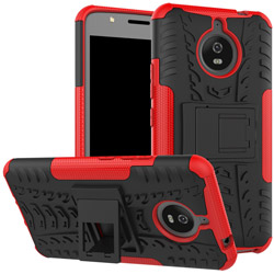  Heavy Duty Case Motorola Moto E4 Plus red