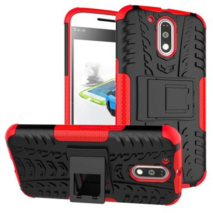  Heavy Duty Case Motorola XT1644 Moto G4 Plus red