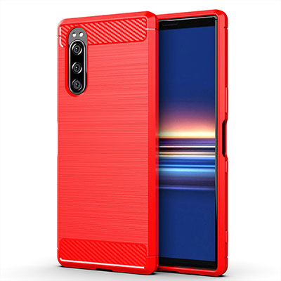  Carbon TPU Sony Xperia 5 red