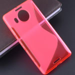  Silicone Microsoft Lumia 950 XL style rose red