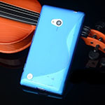 Silicone Nokia Lumia 735 blue style