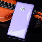  Silicone Nokia Lumia 735 purple style