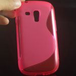  Silicone Samsung I8190 Galaxy S3 mini style rose red