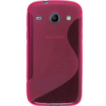  Silicone Samsung I8260 Galaxy Core style rose red