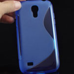  Silicone Samsung I9505 Galaxy S4 style blue