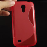  Silicone Samsung I9505 Galaxy S4 style red
