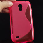  Silicone Samsung I9505 Galaxy S4 style rose red