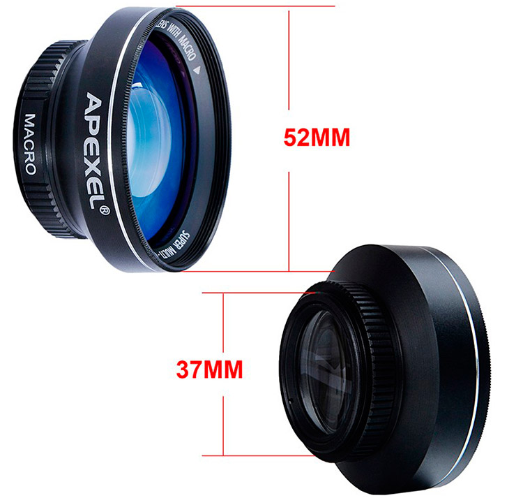 APL-0.63X Wide Angle 12.5X Macro CPL Lens 52 mm -  09