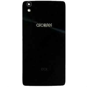 Задняя крышка Alcatel 6055K OneTouch Idol 4 (черная)