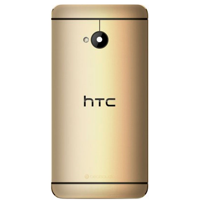 HTC One M7 801e battery cover gold -  01
