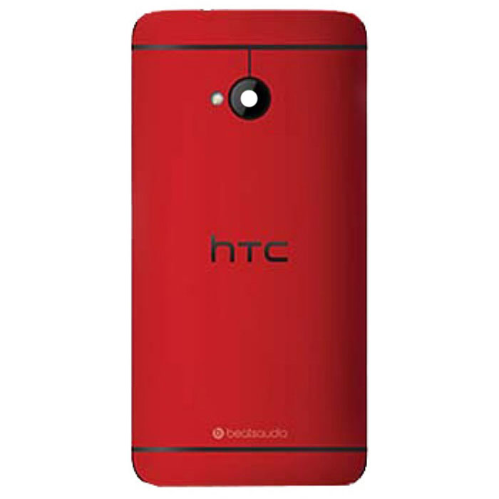 HTC One M7 801e battery cover red -  01