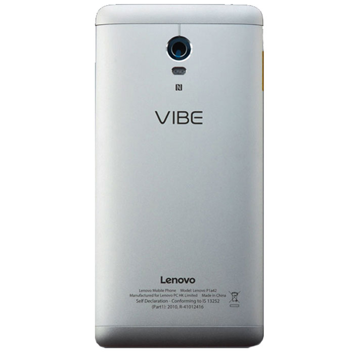 Lenovo Vibe P1 battery cover silver -  01