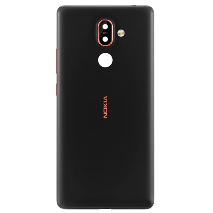 Nokia 7 Plus battery cover black -  01