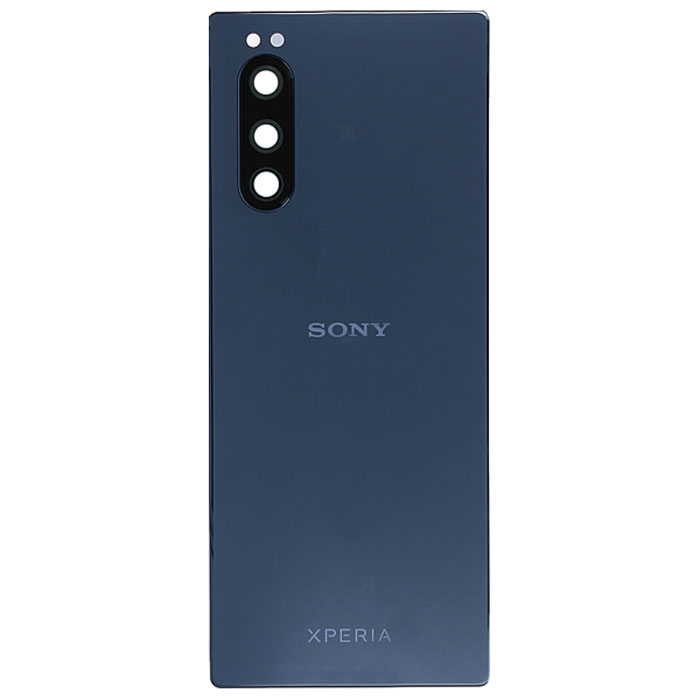- фото 01 Sony Xperia 5 battery cover blue - фото 01
