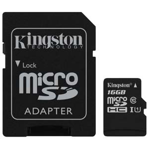 Kingston MicroSDHC 16GB Class 10
