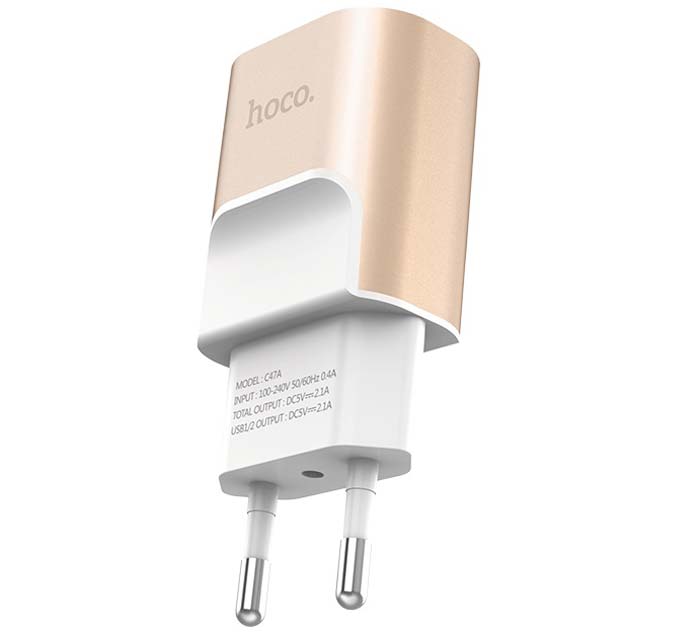 HOCO C47A Metal Charger gold -  01