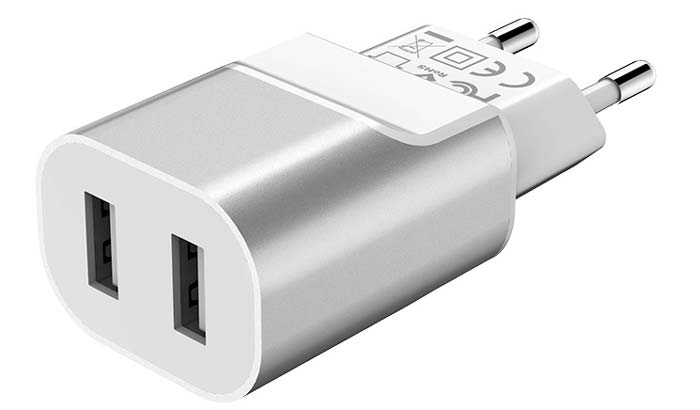 HOCO C47A Metal Charger silver -  01