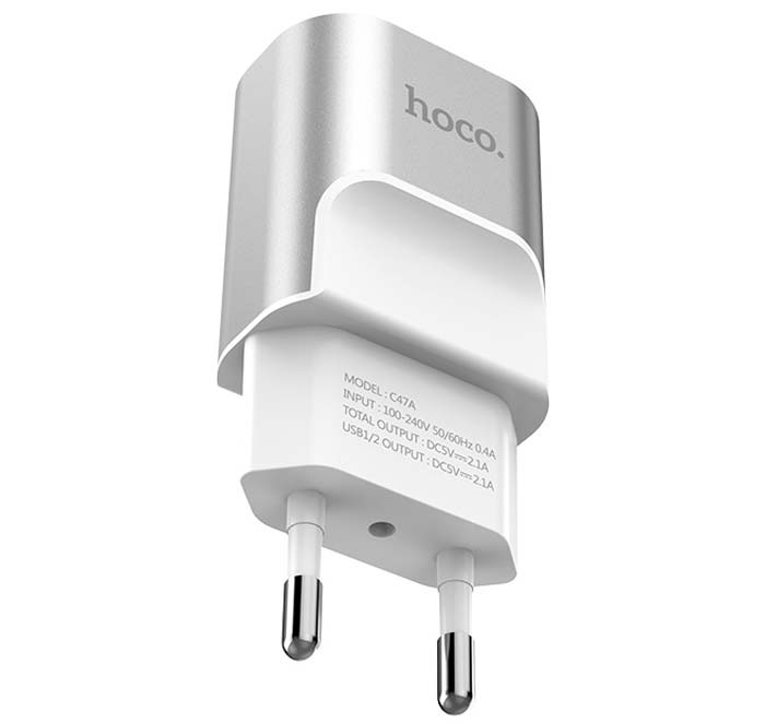 HOCO C47A Metal Charger silver -  02