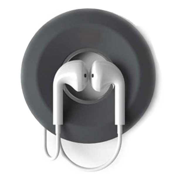 Чехол-бублик для кабеля и наушников черный