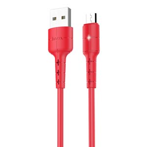 HOCO X30 Star Cable 2A 1.2m microUSB red